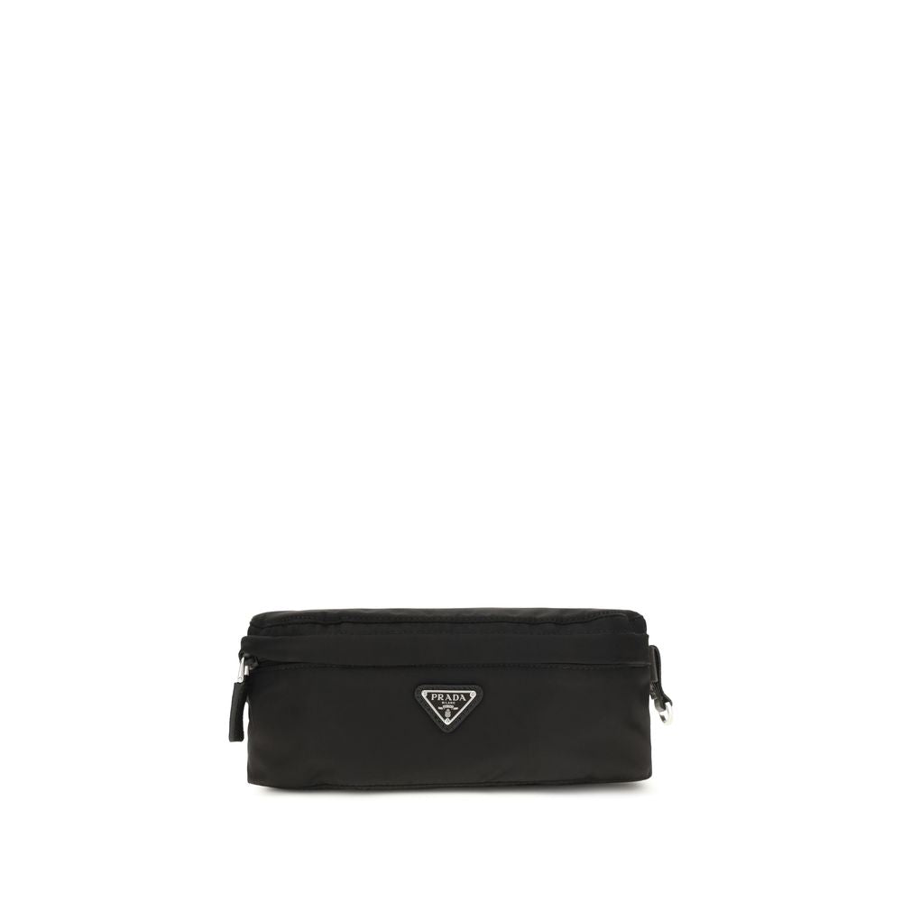 Prada Black Recycled Clutch Bag