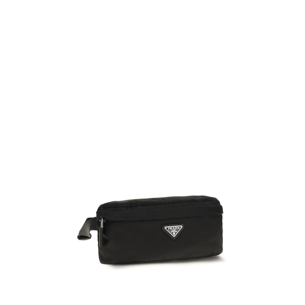 Prada Black Recycled Clutch Bag