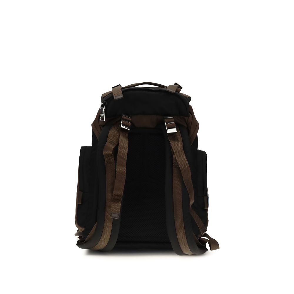 Prada Brown Recycled Backpack