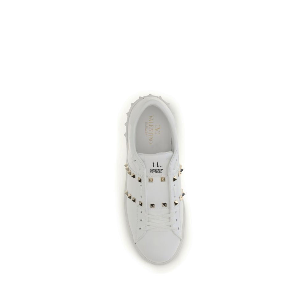 Baskets Valentino Garavani en cuir de veau blanc Bos Taurus