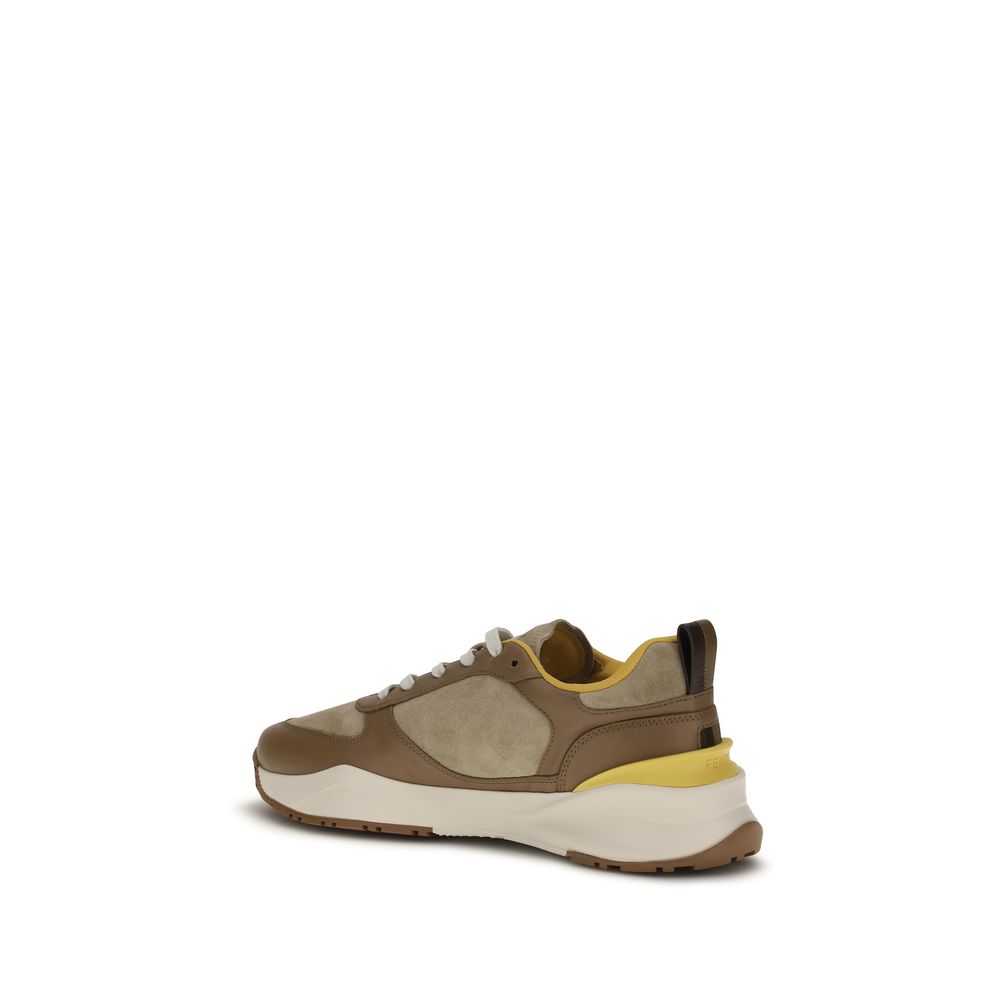 Fendi Multicolor Calf Leather Bos Taurus Sportschuhe
