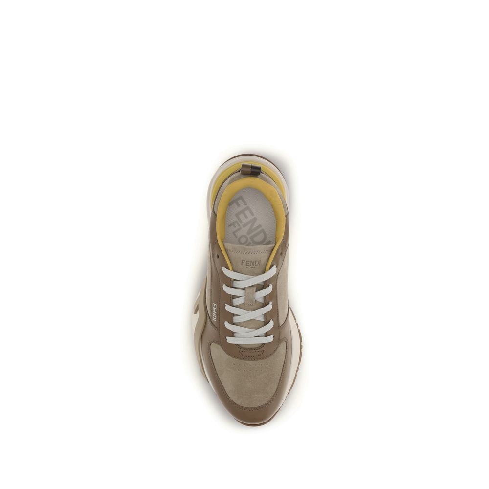 Fendi Multicolor Calf Leather Bos Taurus Sportschuhe