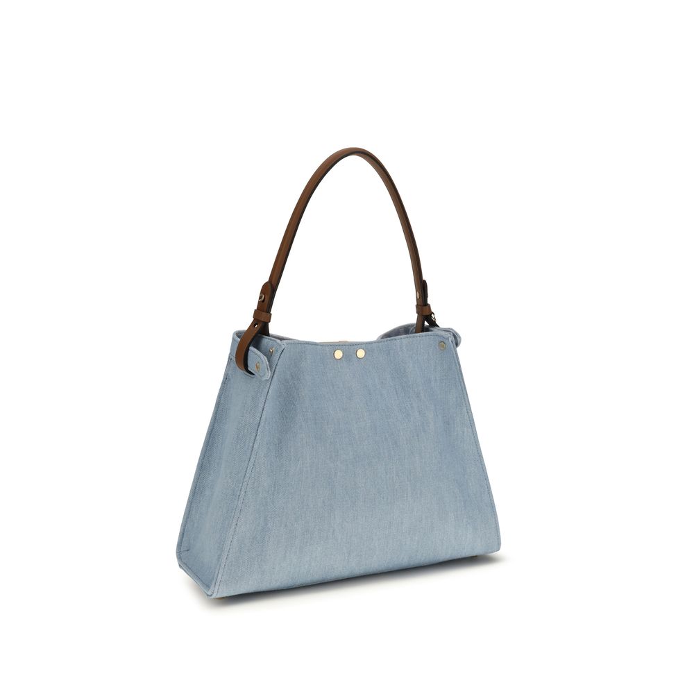 Fendi Handtasche aus blauer Baumwolle