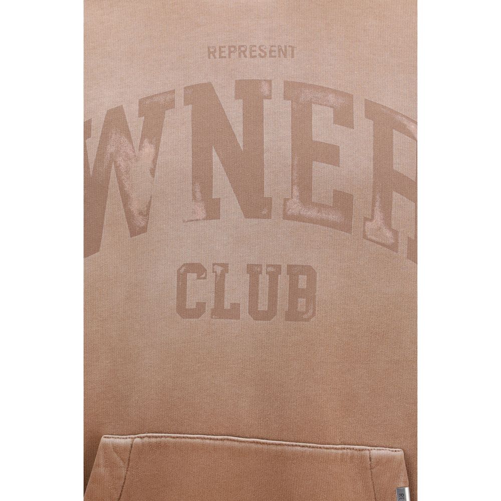 Sweat-shirt en coton beige Represent