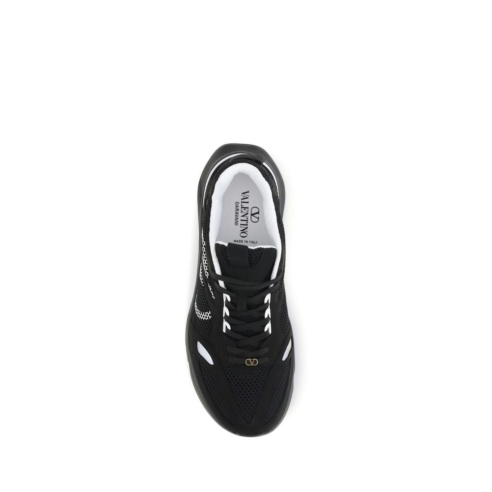 Baskets athlétiques Valentino Garavani en polyester noir