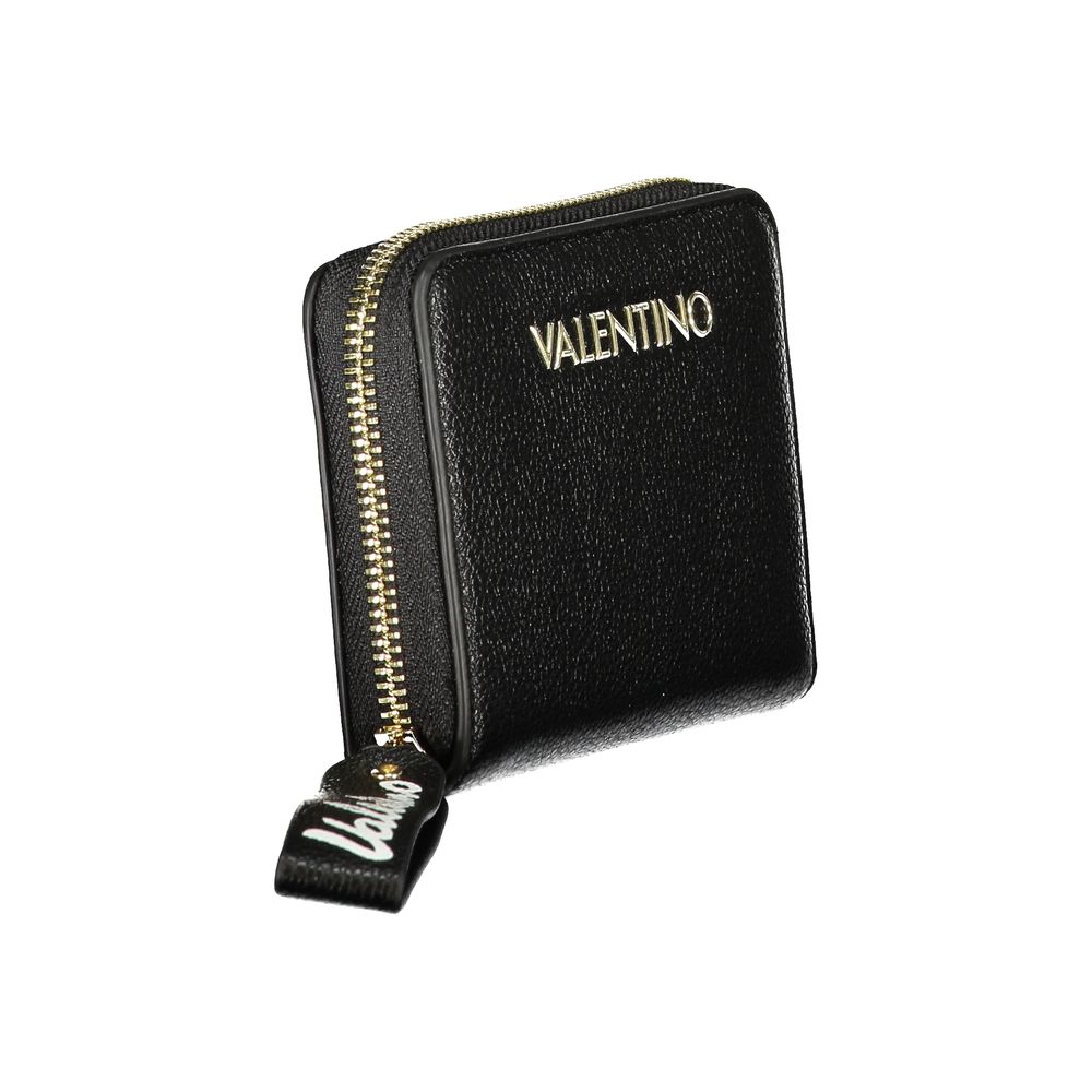 Valentino Nero Damen-Portemonnaie aus Polyurethan