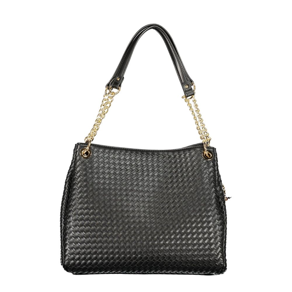 Valentino Schwarze Damenhandtasche aus Polyurethan