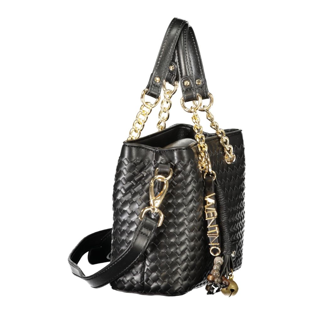 Valentino Damenhandtasche aus schwarzem Polyurethan