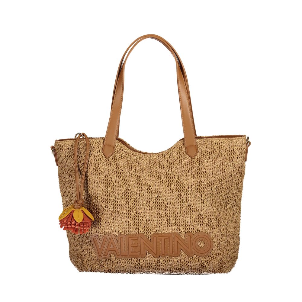 Valentino Damenhandtasche aus braunem Polyethylen