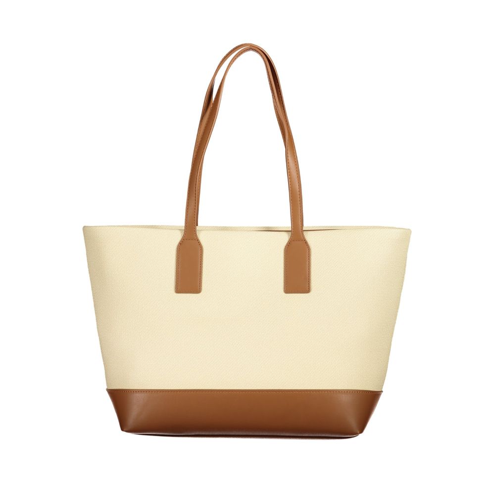 Valentino Beige Damenhandtasche aus Polyurethan