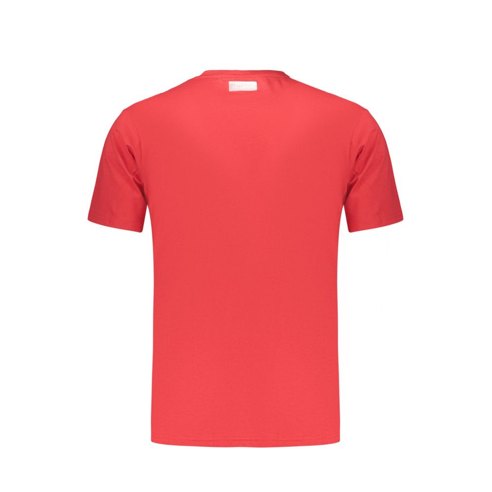 T-shirt en coton rouge Bikkembergs pour homme