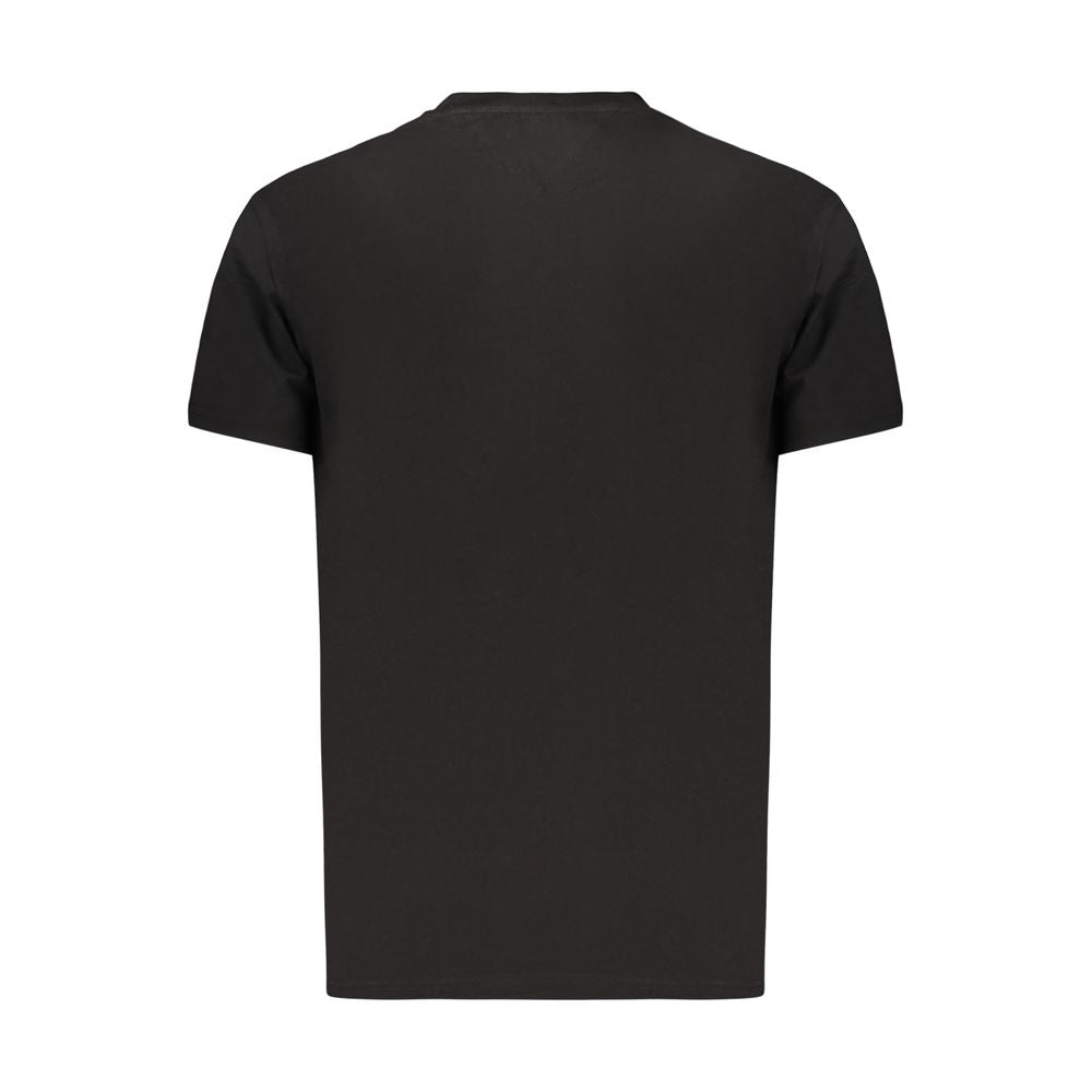 T-shirt noir en coton Tommy Hilfiger pour homme