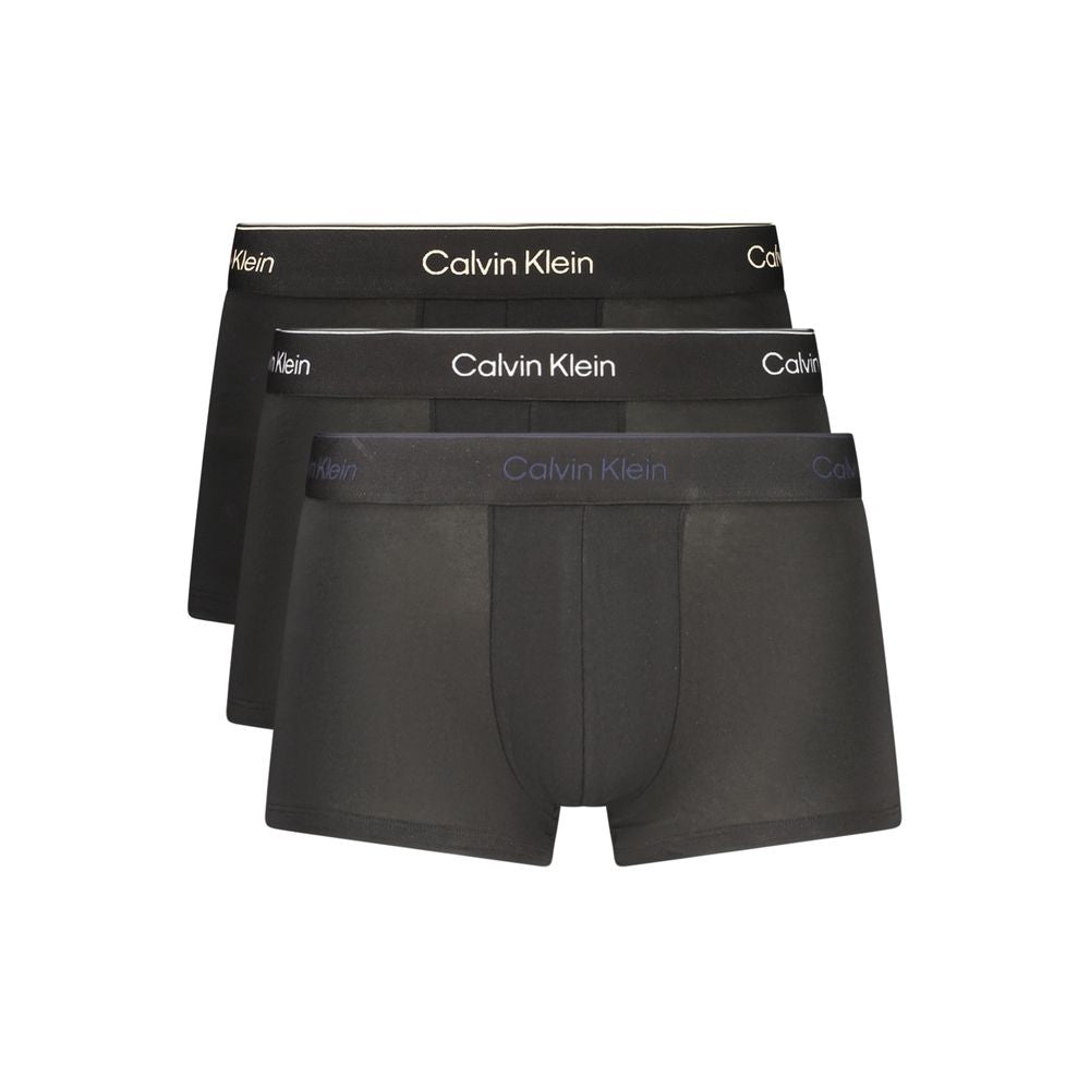 Short de survêtement en coton noir Calvin Klein pour homme