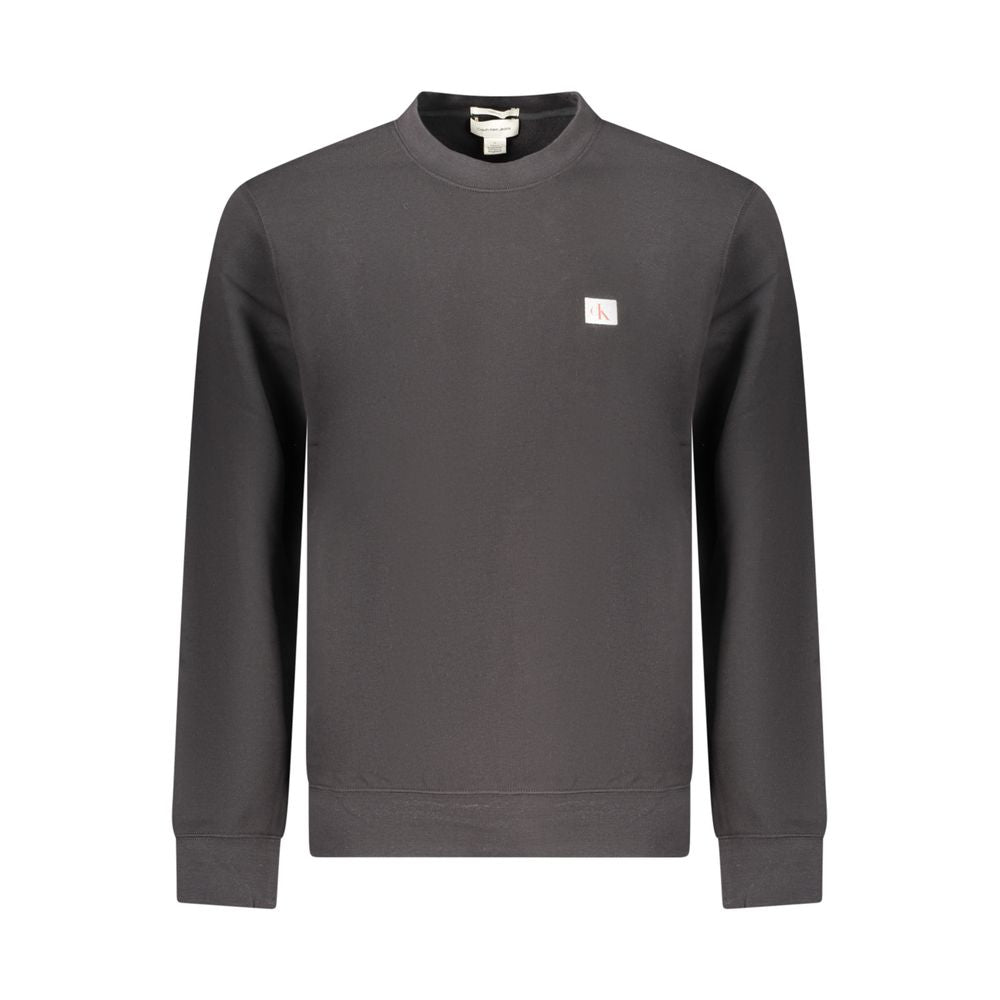 Sweat-shirt noir en coton pour homme Calvin Klein