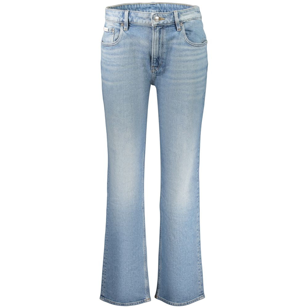 Jean en coton Azzurro pour femme Calvin Klein