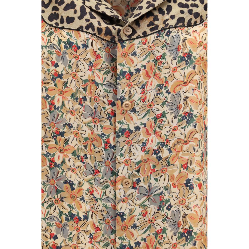 Valentino Multicolor-Seidenhemd