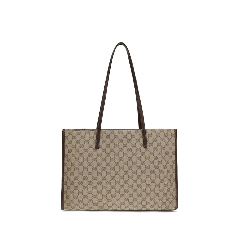 Gucci Beigefarbene Polyester-Umhängetasche
