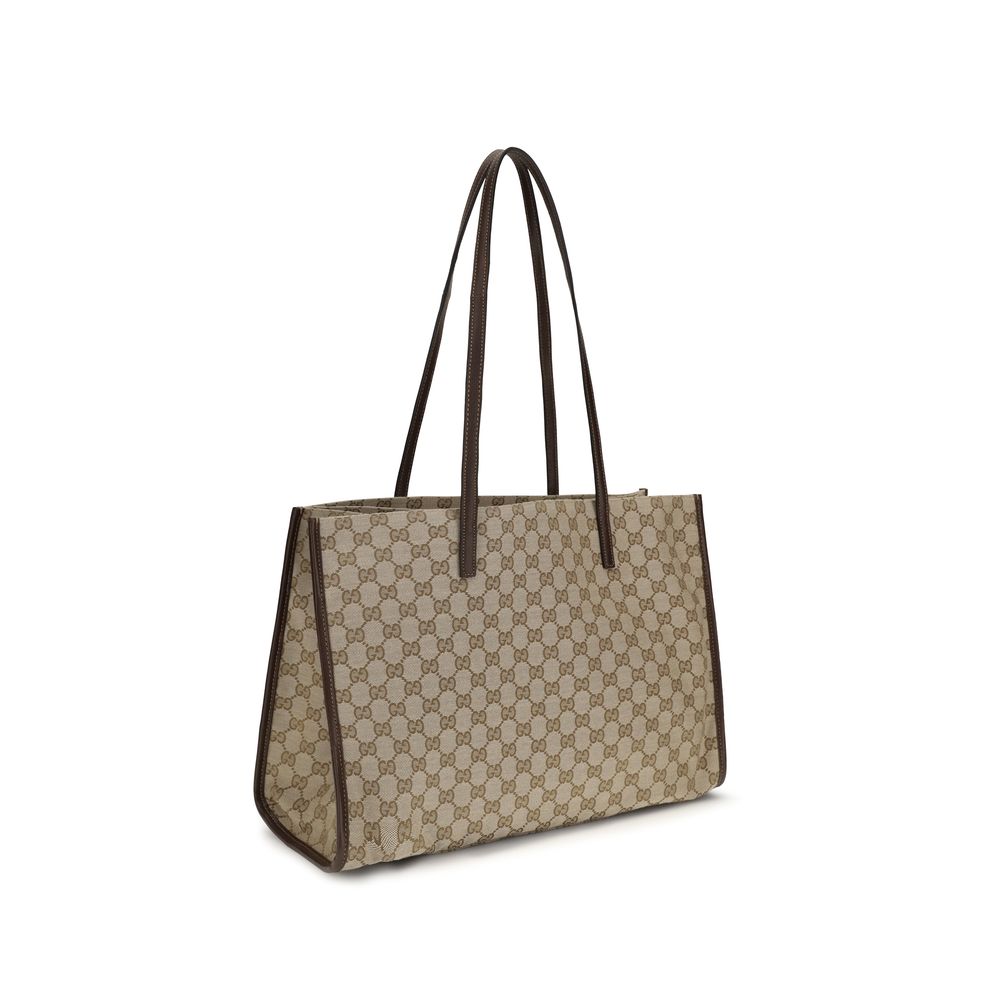 Gucci Beigefarbene Polyester-Umhängetasche