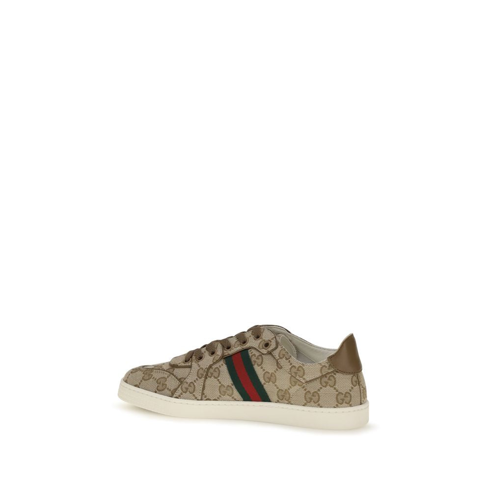 Gucci Beige Polyester-Athletik-Sneaker