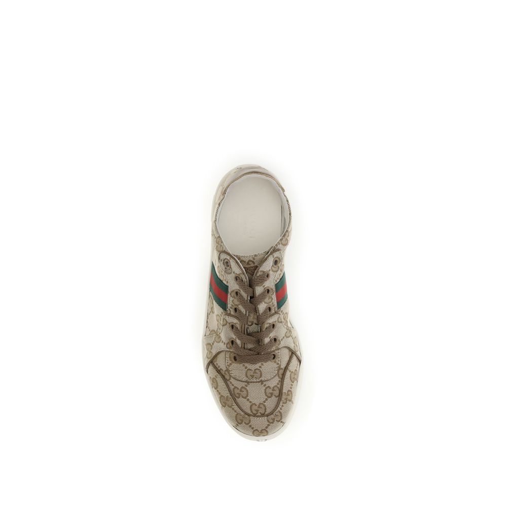 Gucci Beige Polyester-Athletik-Sneaker