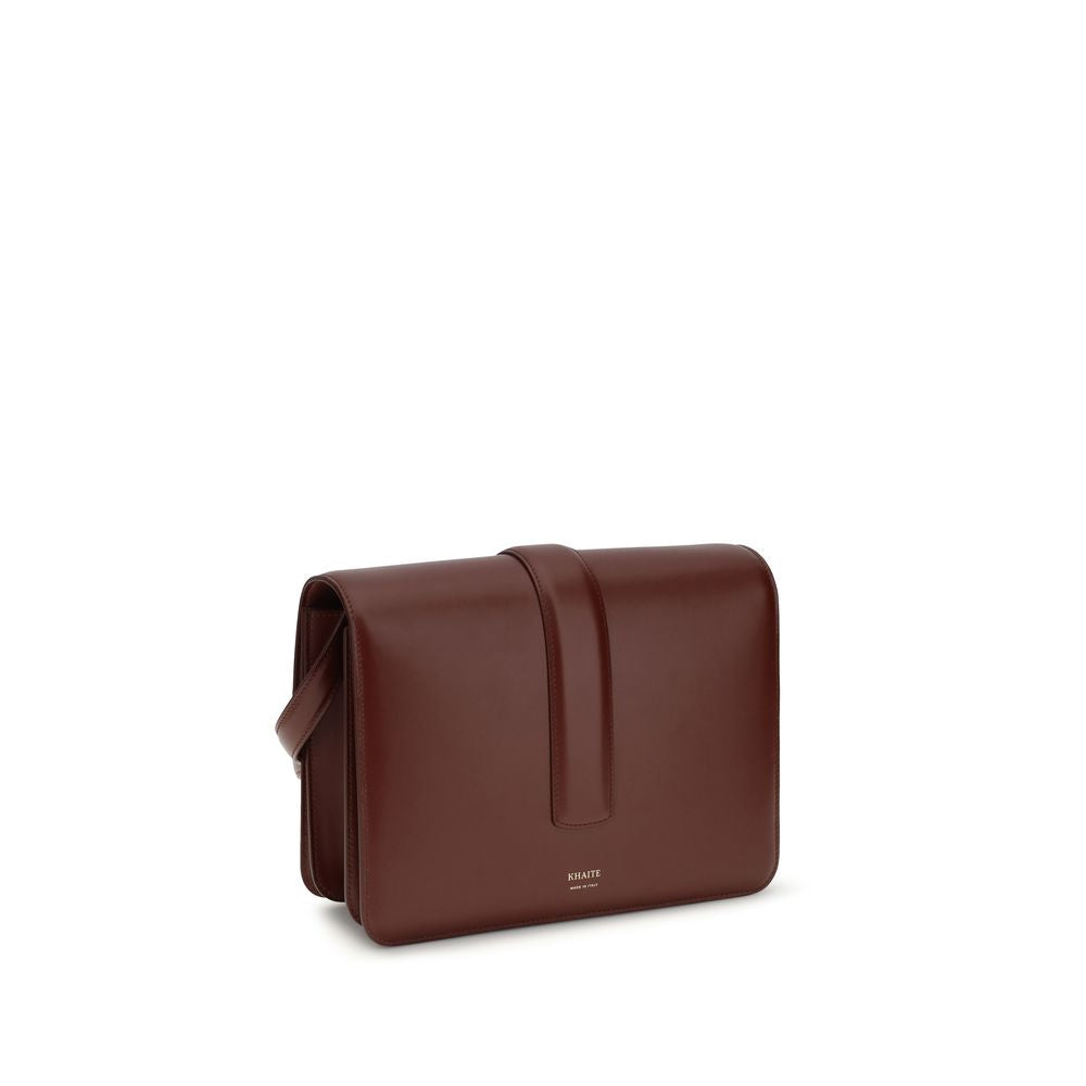 Khaite Bordeaux Kalbsleder Bos Taurus Schultertasche