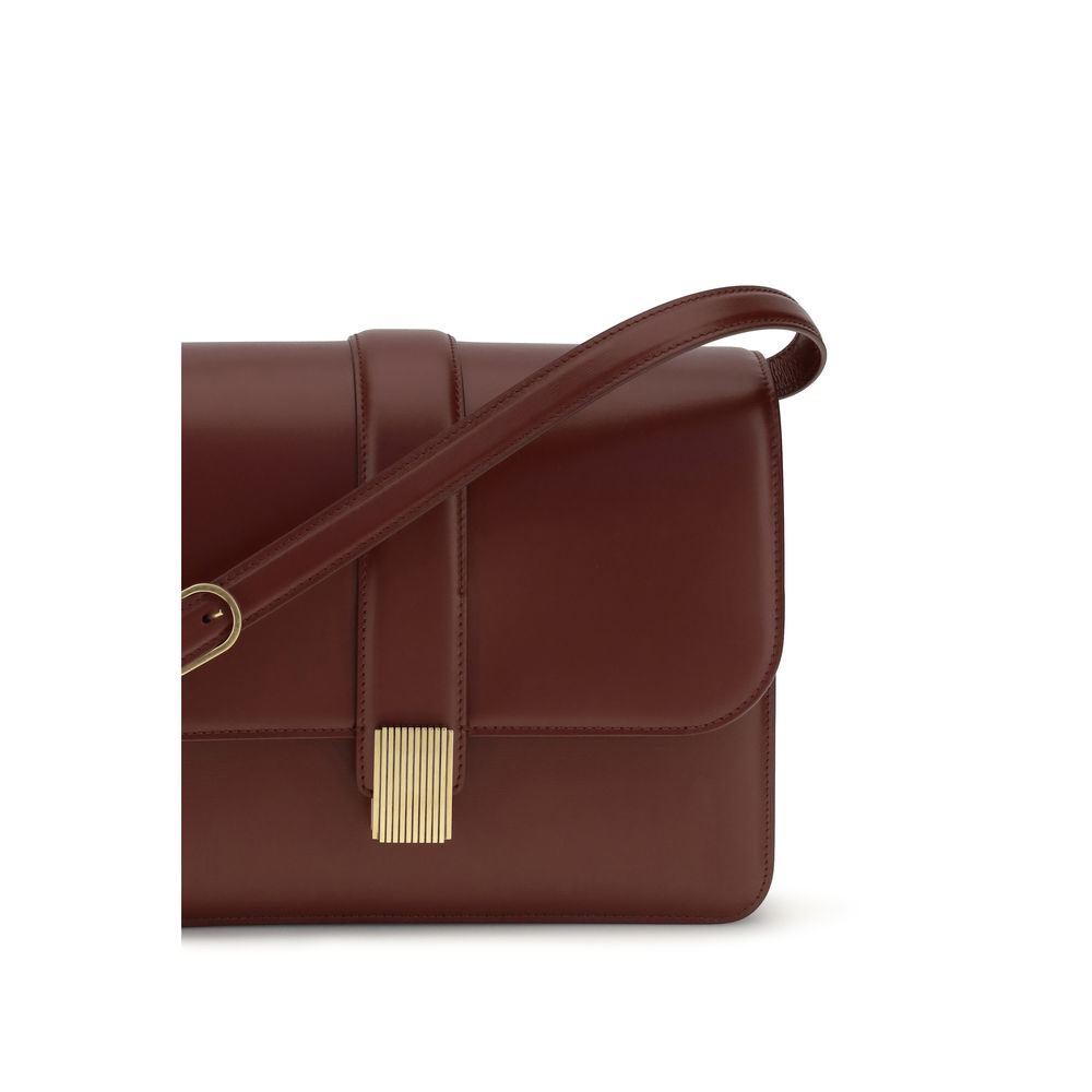 Khaite Bordeaux Kalbsleder Bos Taurus Schultertasche