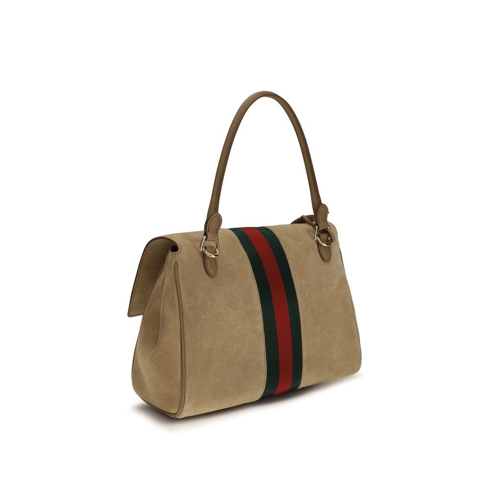 Gucci beigefarbene Handtasche aus Kalbsleder (Bos Taurus)