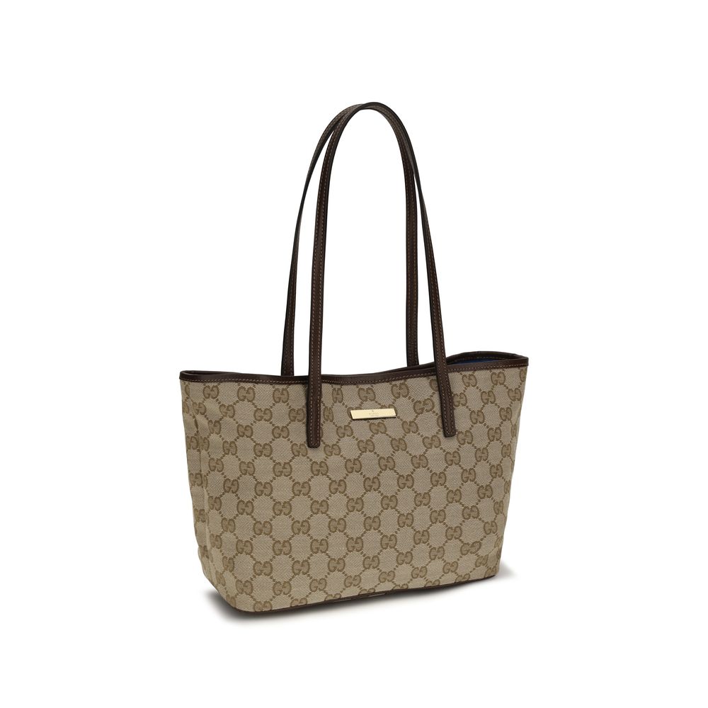 Gucci Schultertasche aus beigem Polyester