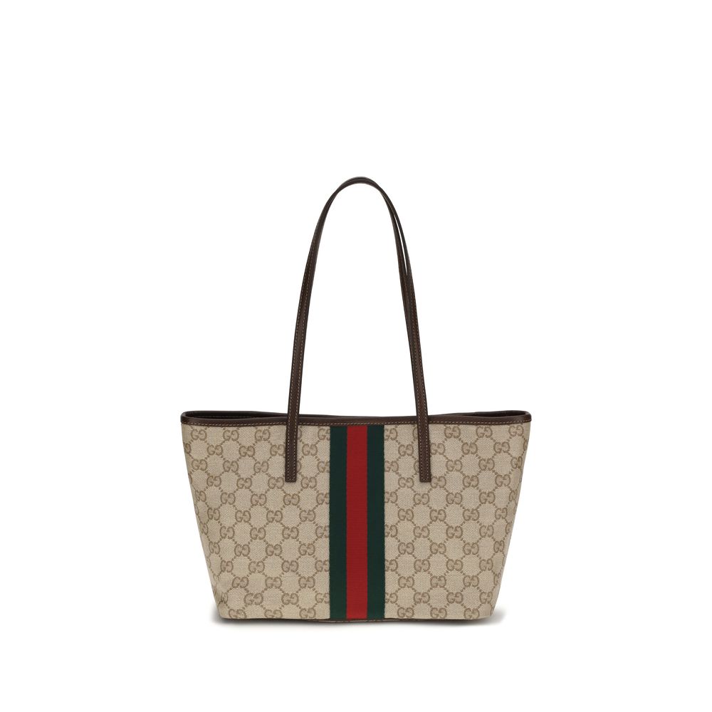 Gucci Schultertasche aus beiger Baumwolle
