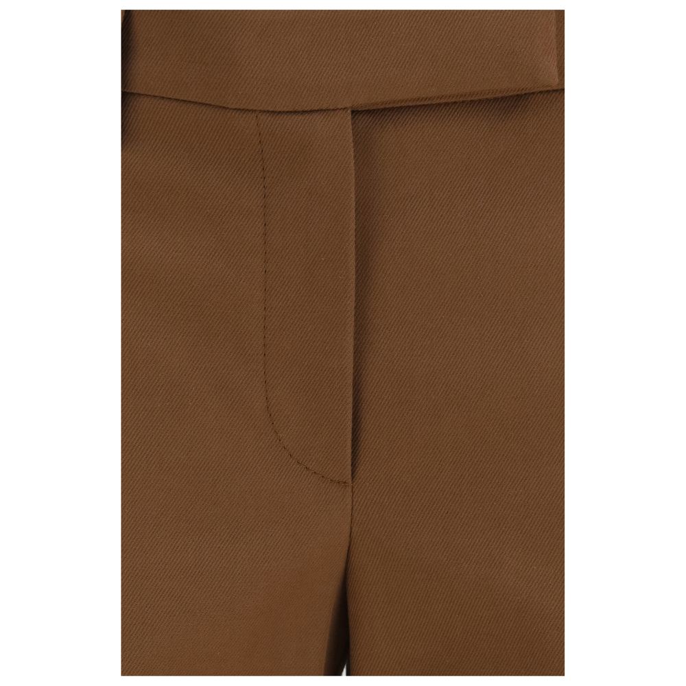 Brunello Cucinelli Braune legere Hose aus Elastan