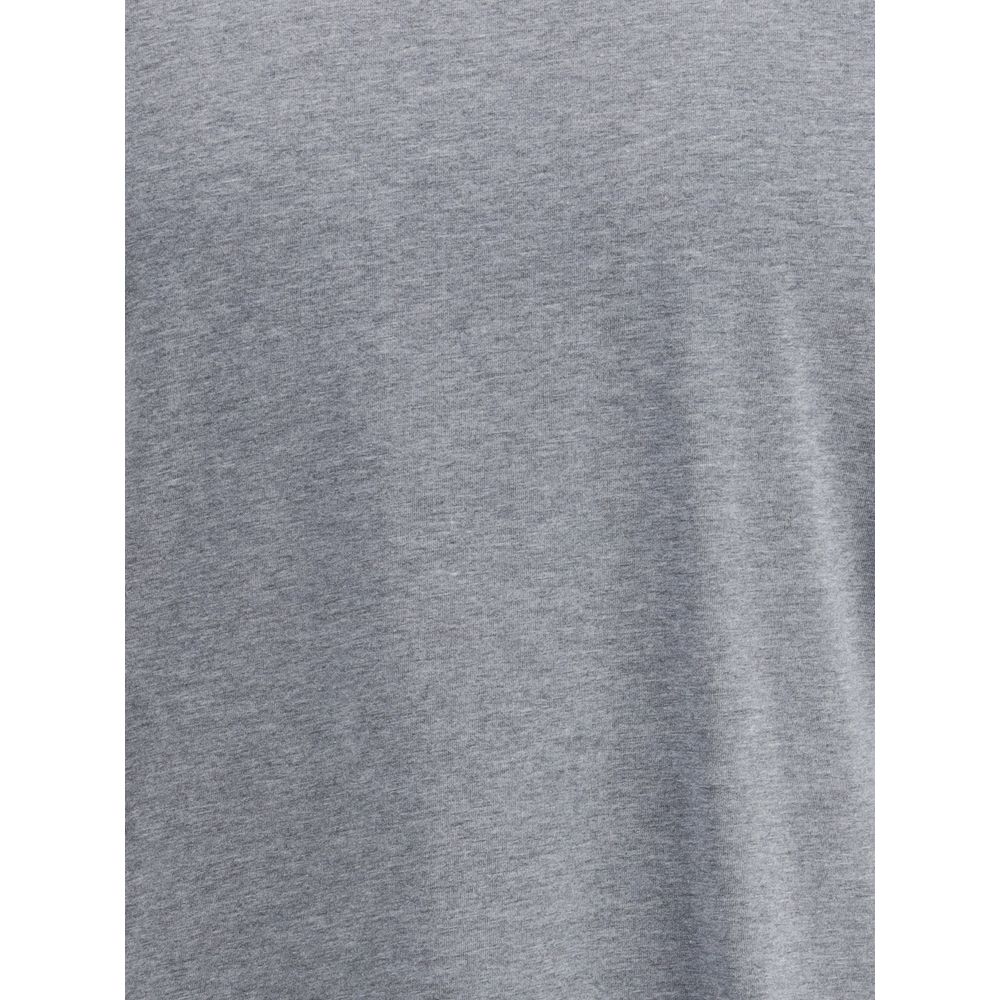 Brunello Cucinelli Grau Baumwoll-T-Shirt