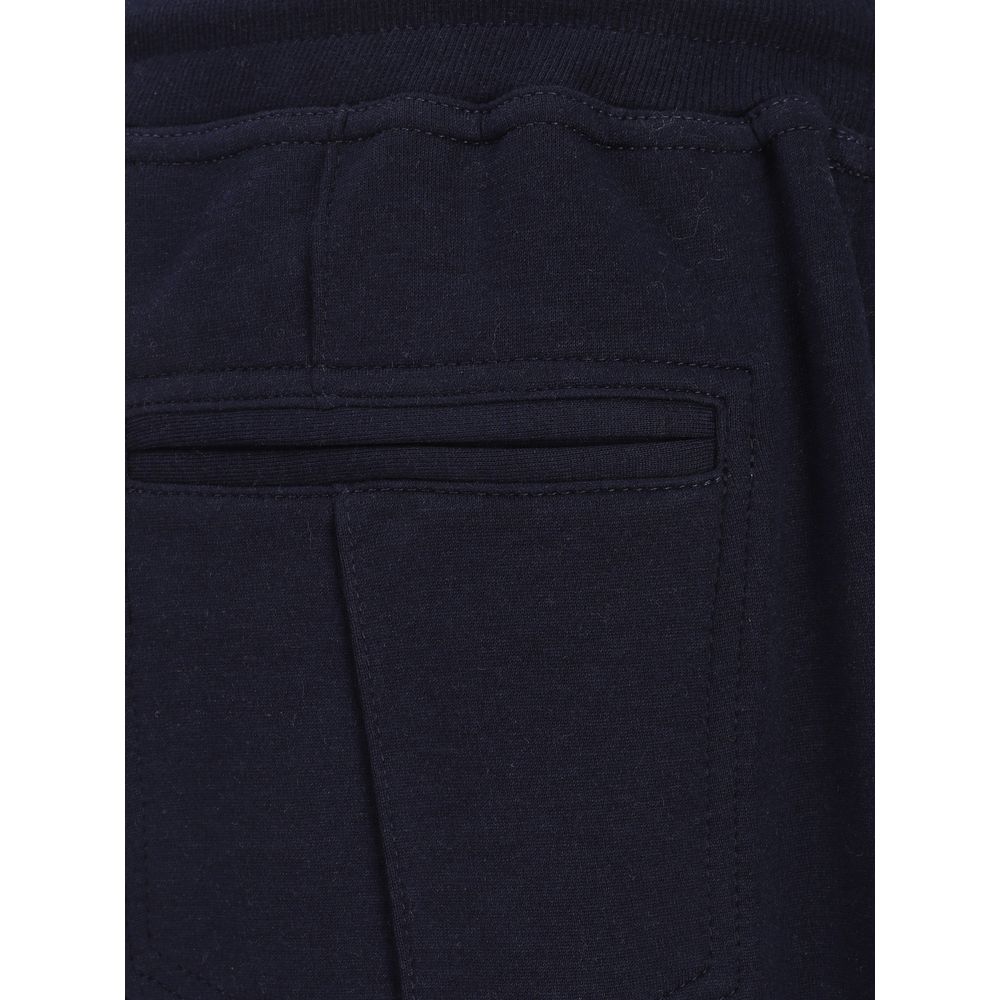 Brunello Cucinelli Blaue Jogginghose aus Baumwolle