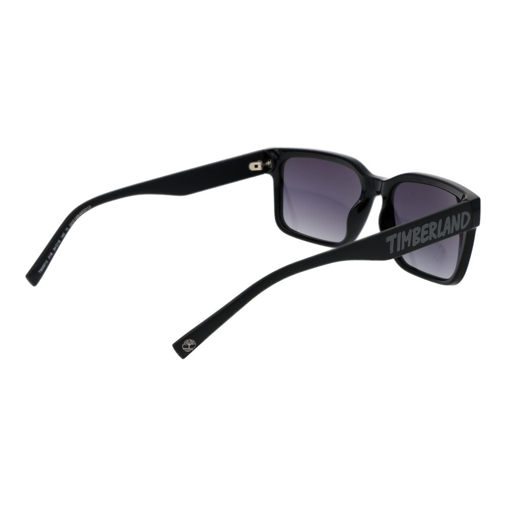 Lunettes de soleil en acier inoxydable noir Timberland