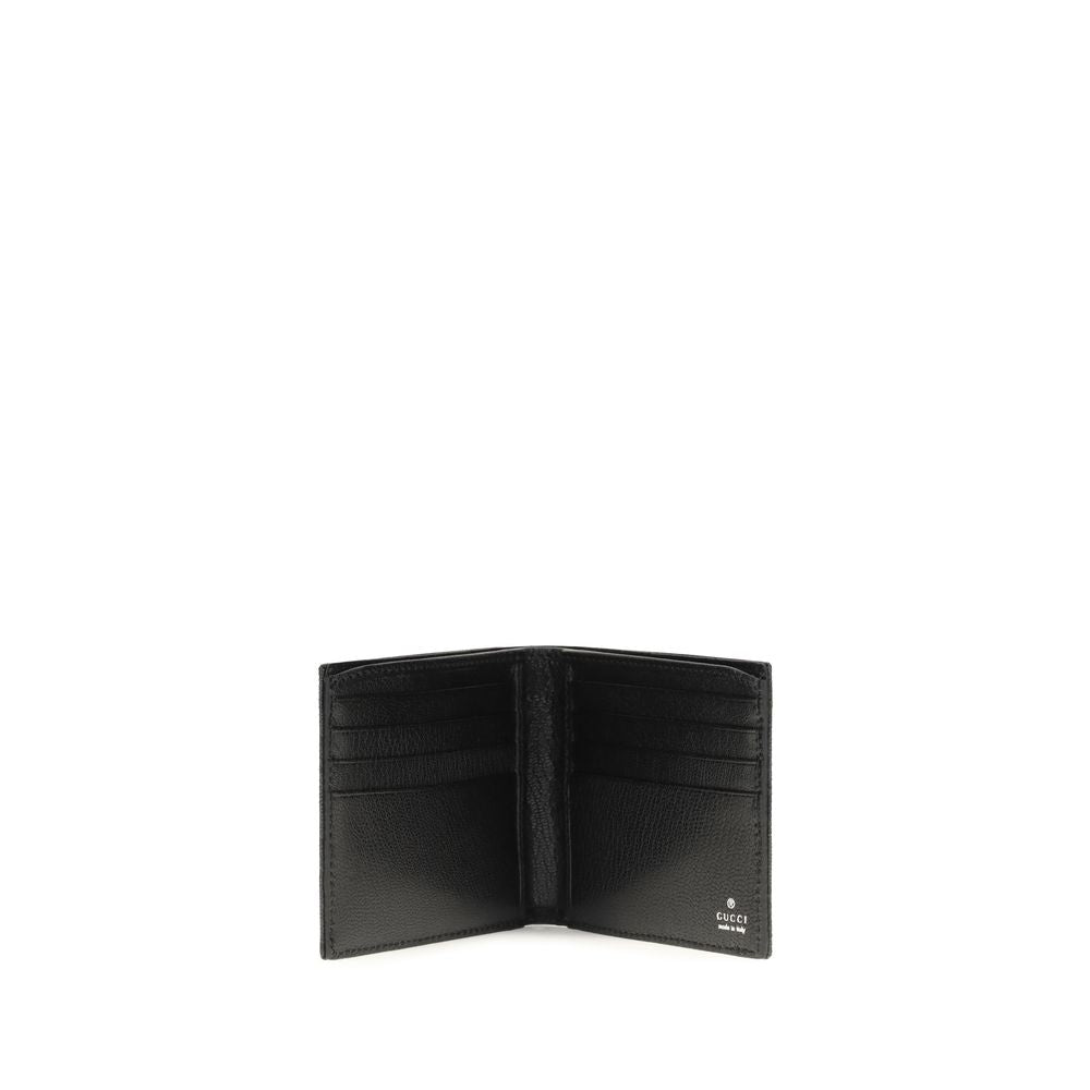 Portefeuille Gucci en tissu noir