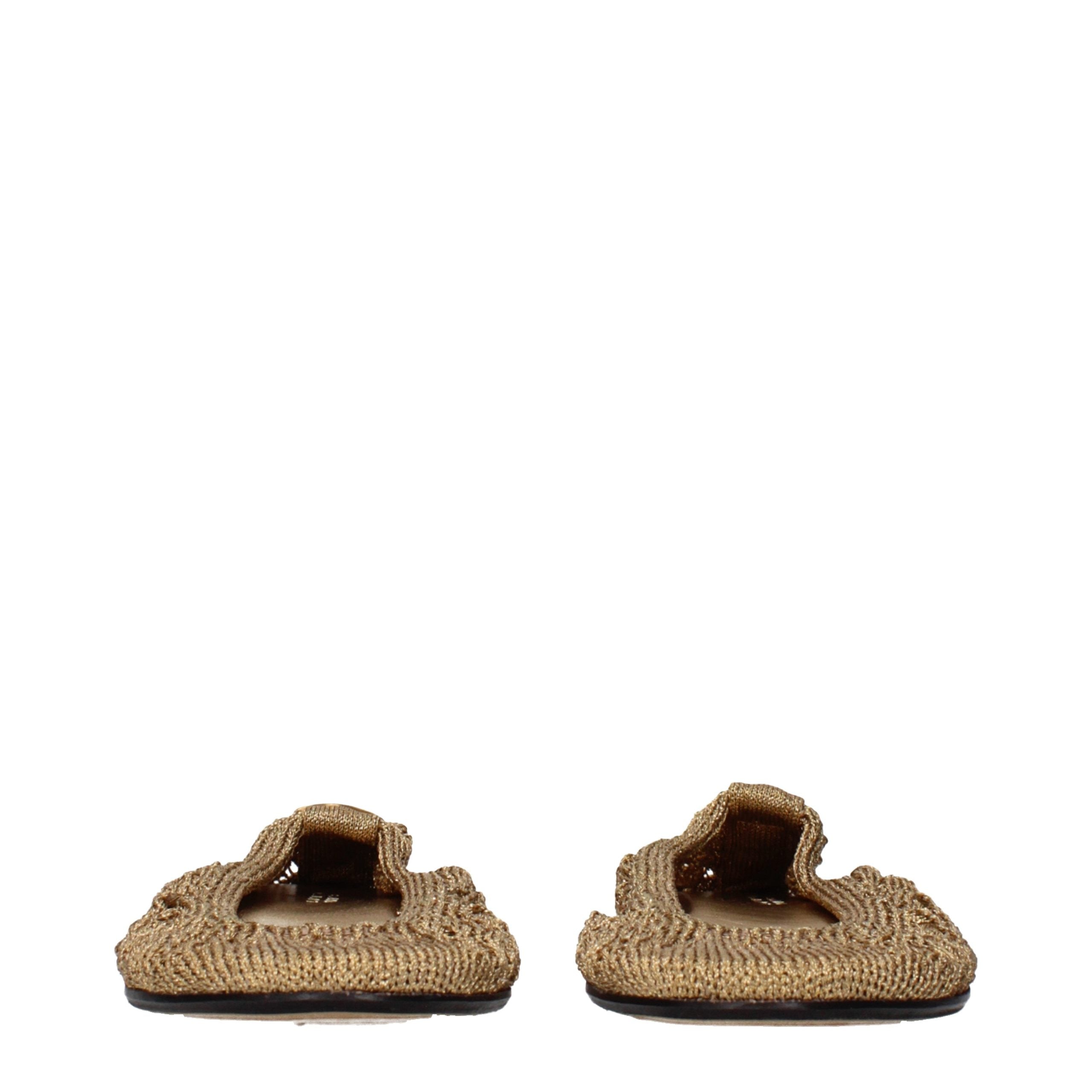 Isabel Marant goldene Stoffballerinas