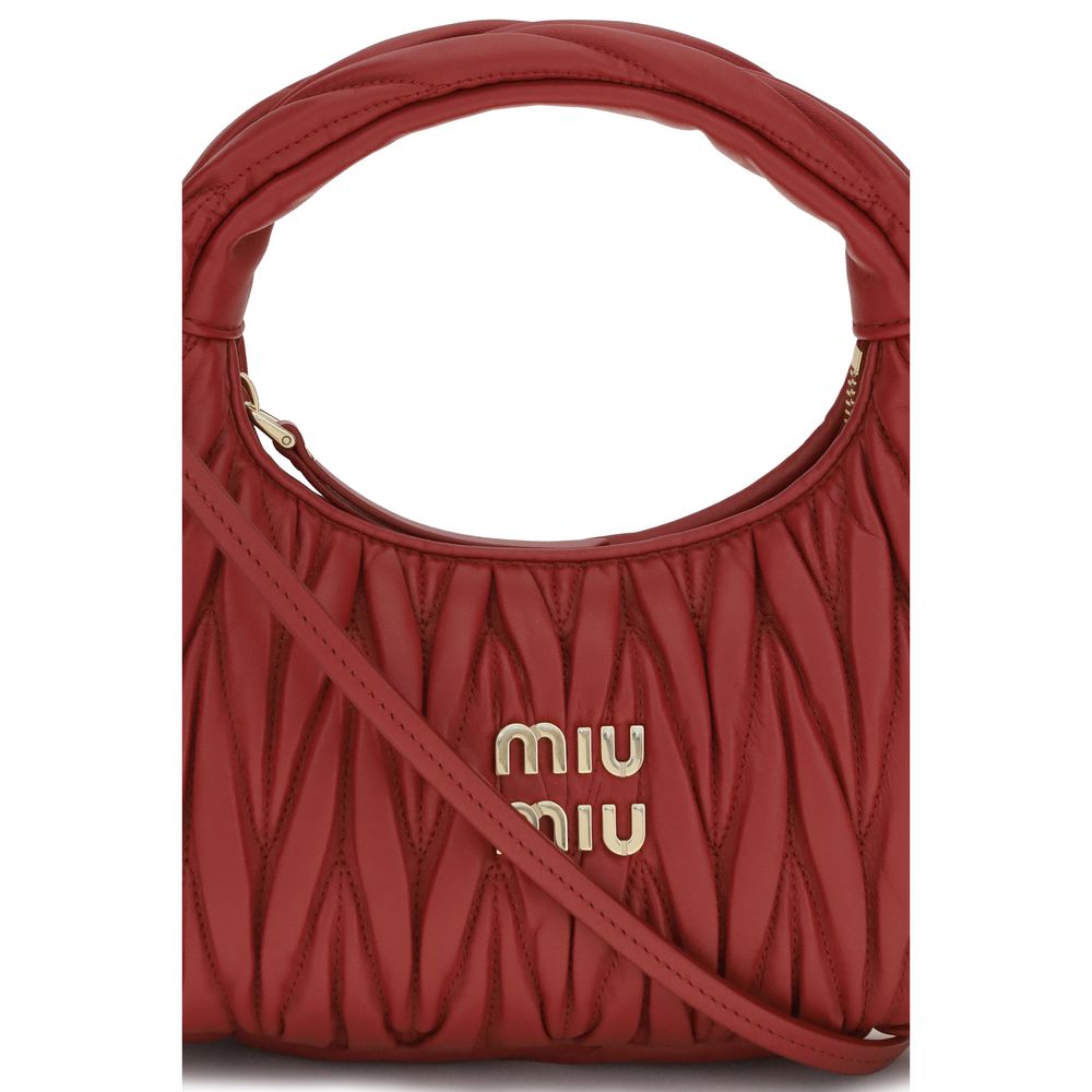Sac à main Miu Miu en cuir de veau multicolore Bos Taurus