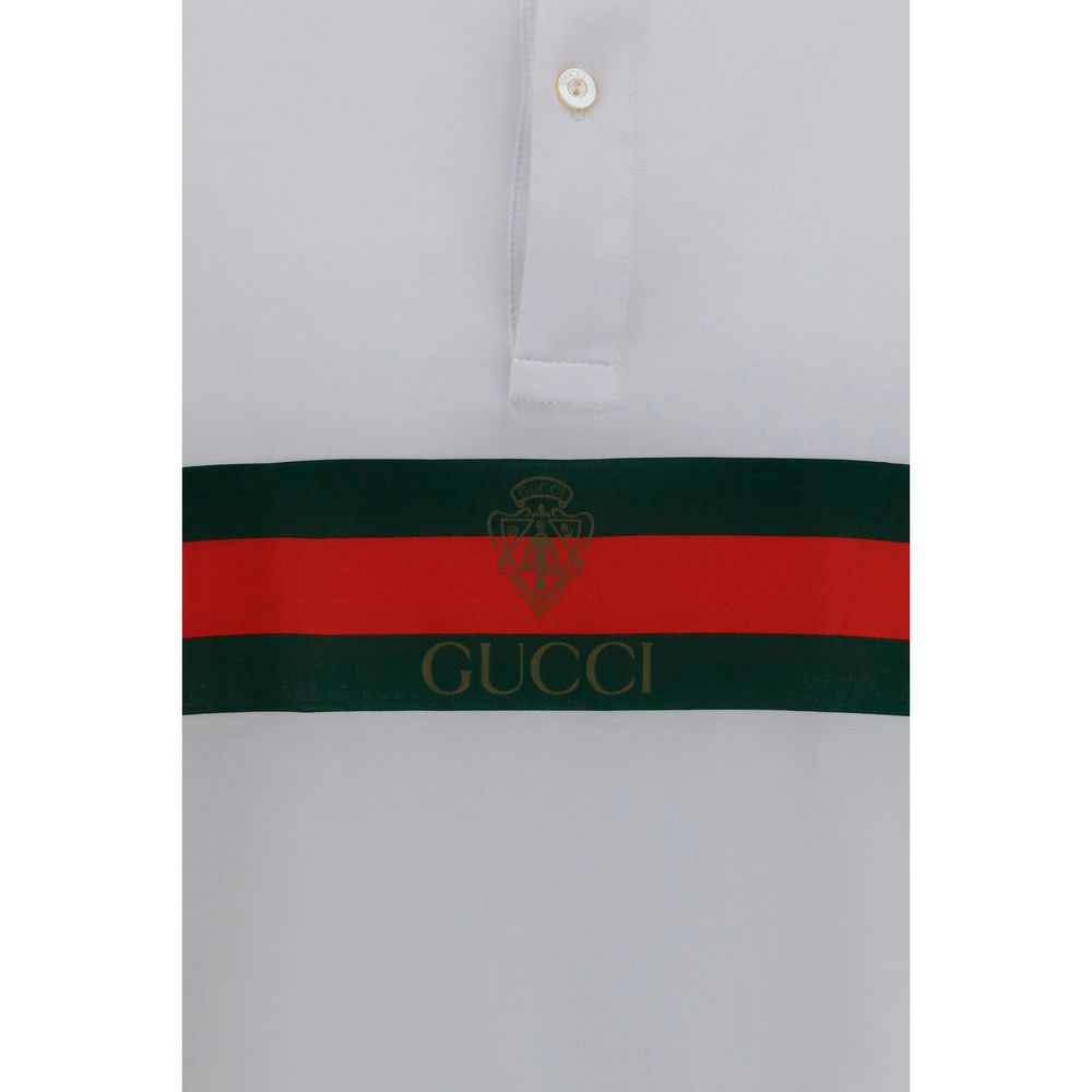 Polo Gucci en coton blanc