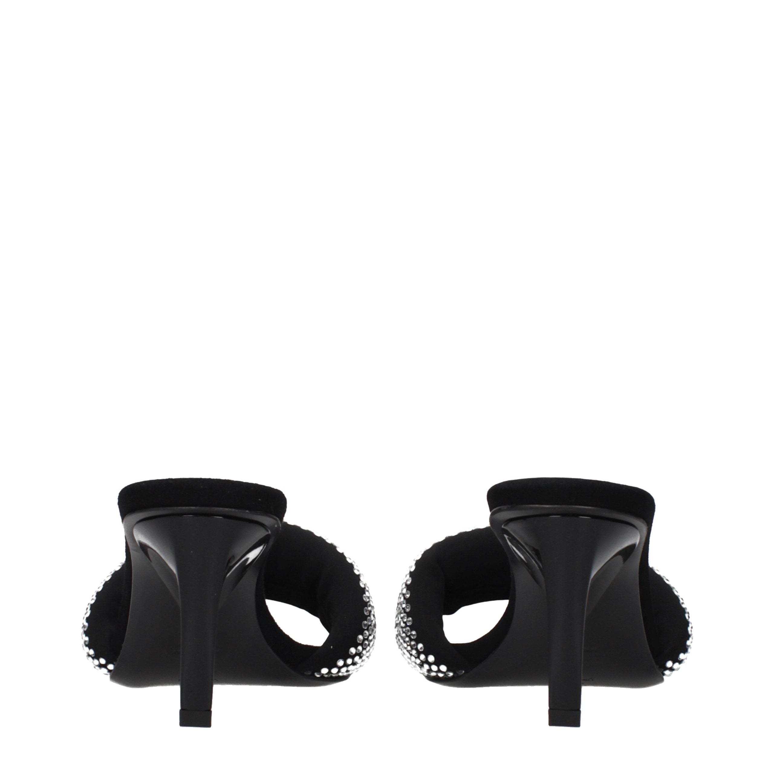 Prada Plateau-Sandalen aus schwarzem Stoff