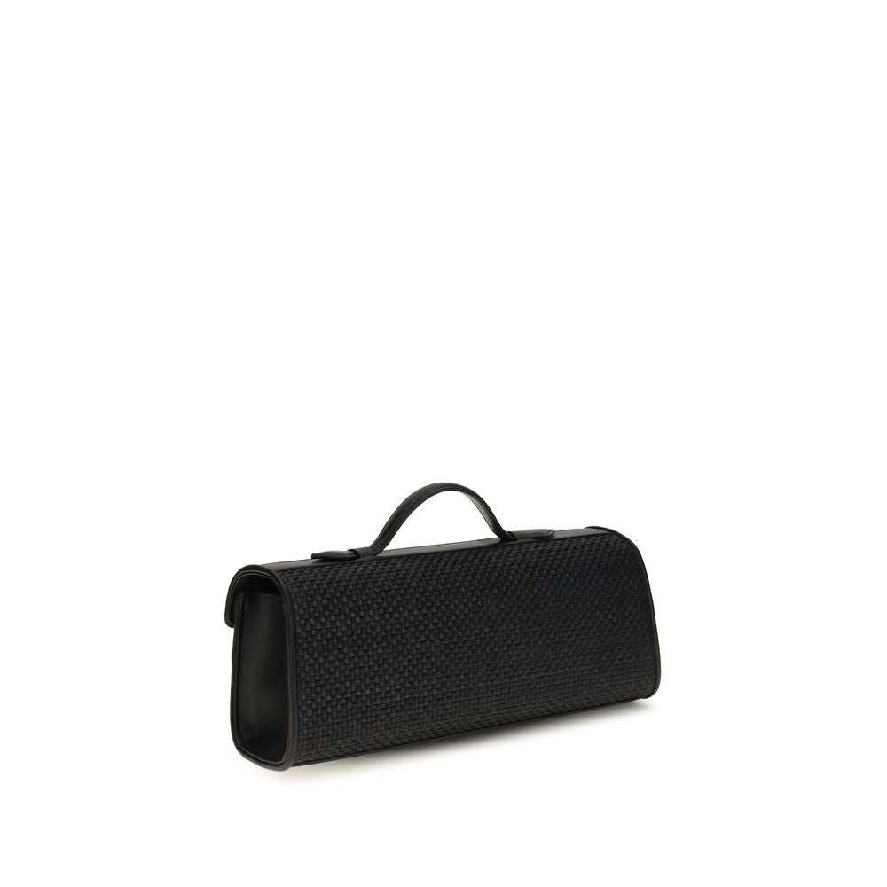 Savette Schwarze Bast-Handtasche