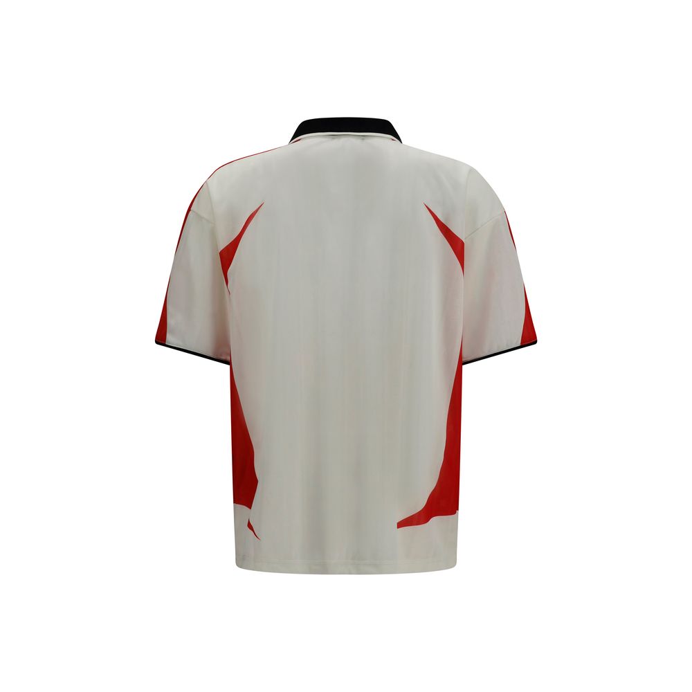 Weißes Polyester-T-Shirt abbilden