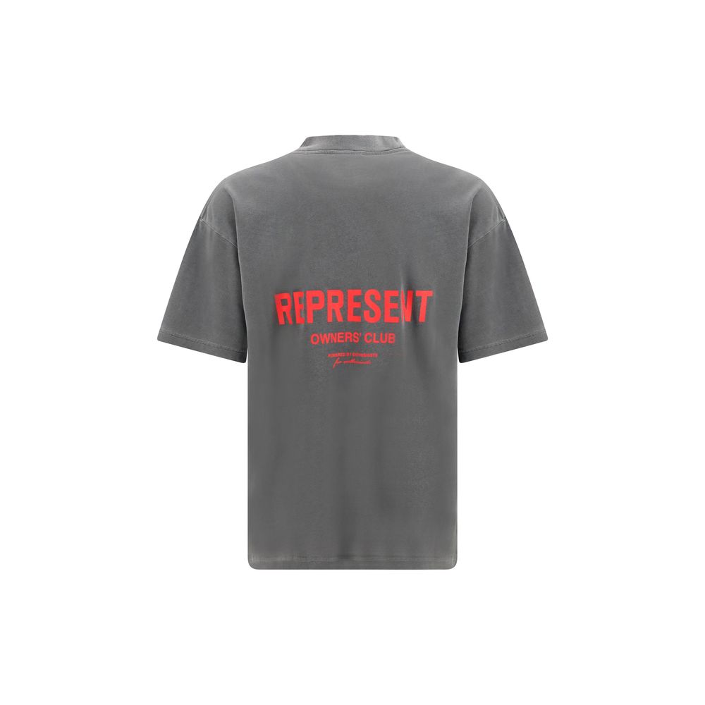 Repräsentieren Graues Baumwoll-T-Shirt