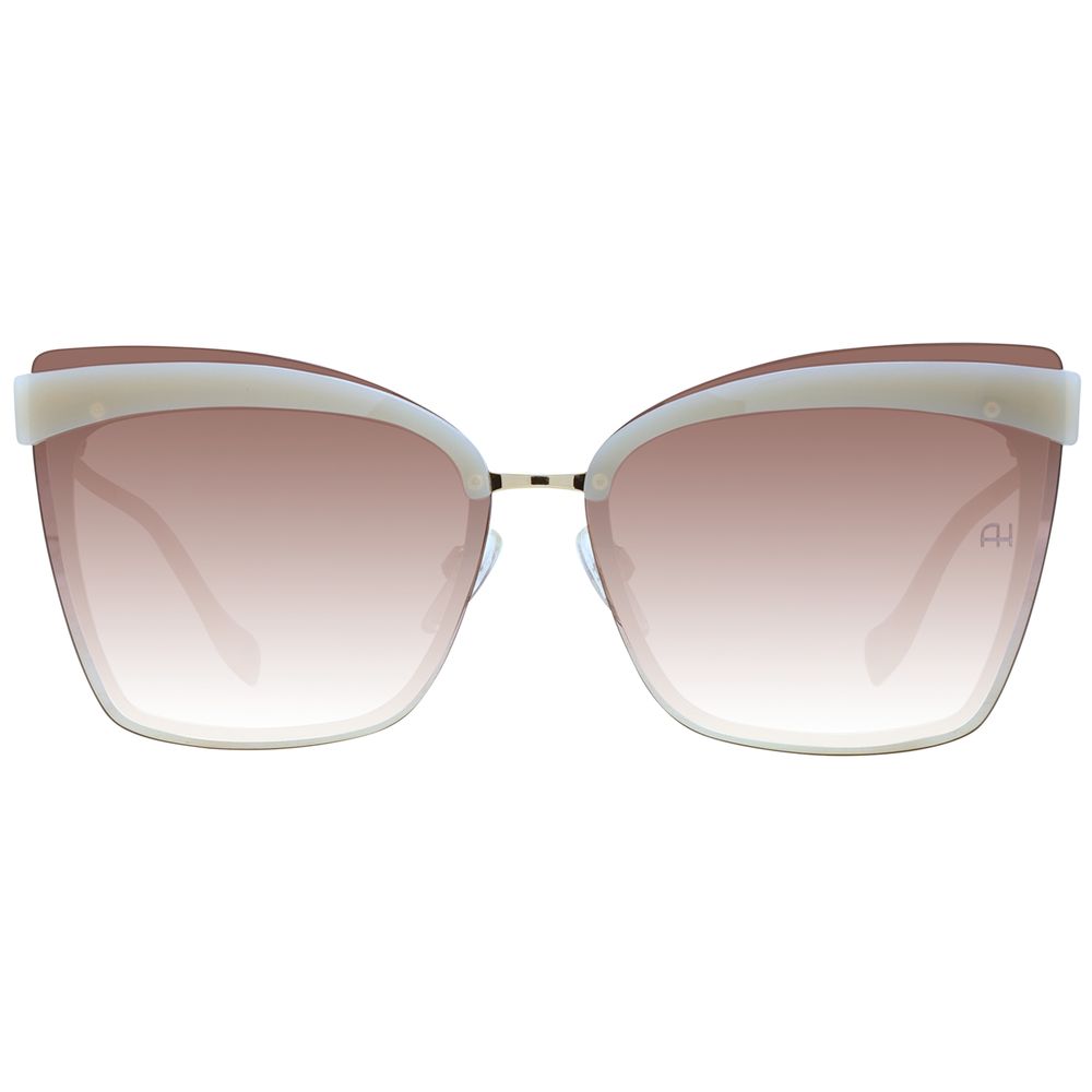 Ana Hickmann Beige Metal Sunglasses