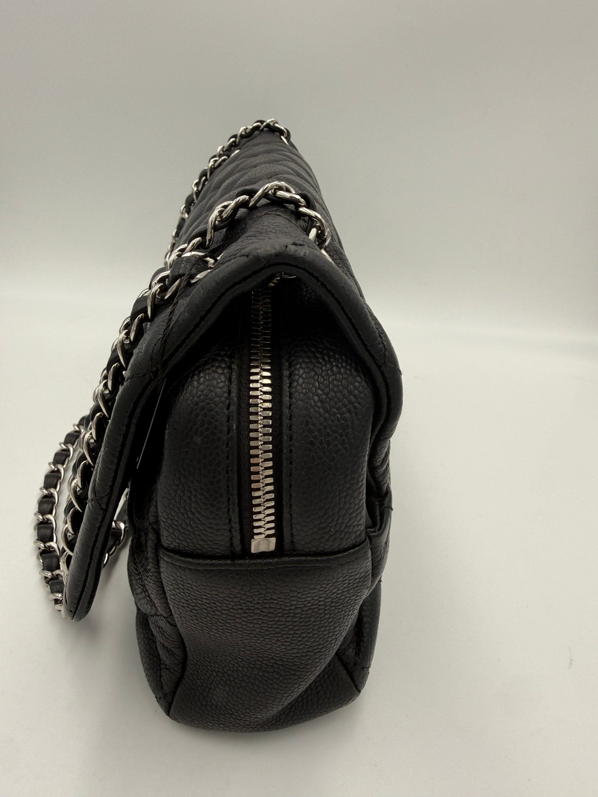 Chanel CHANEL Timeless Classique “ZIP FLAP BAG” Handbag
