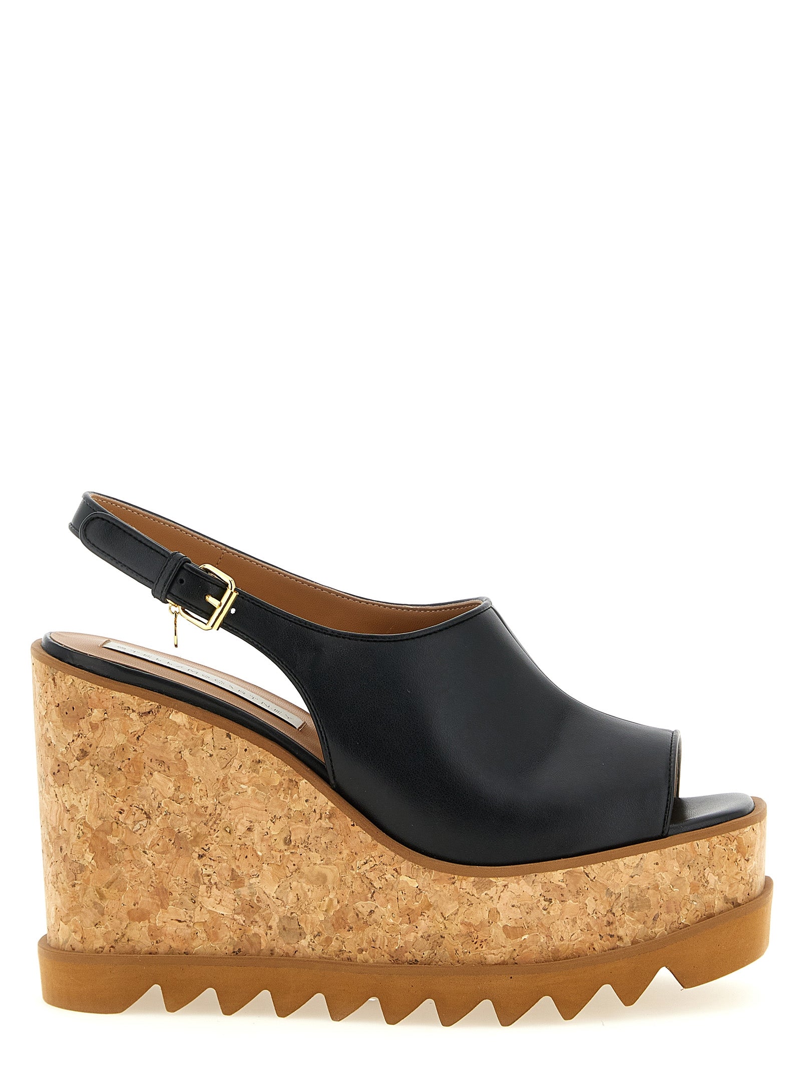 Stella McCartney Black Wedge Sandals