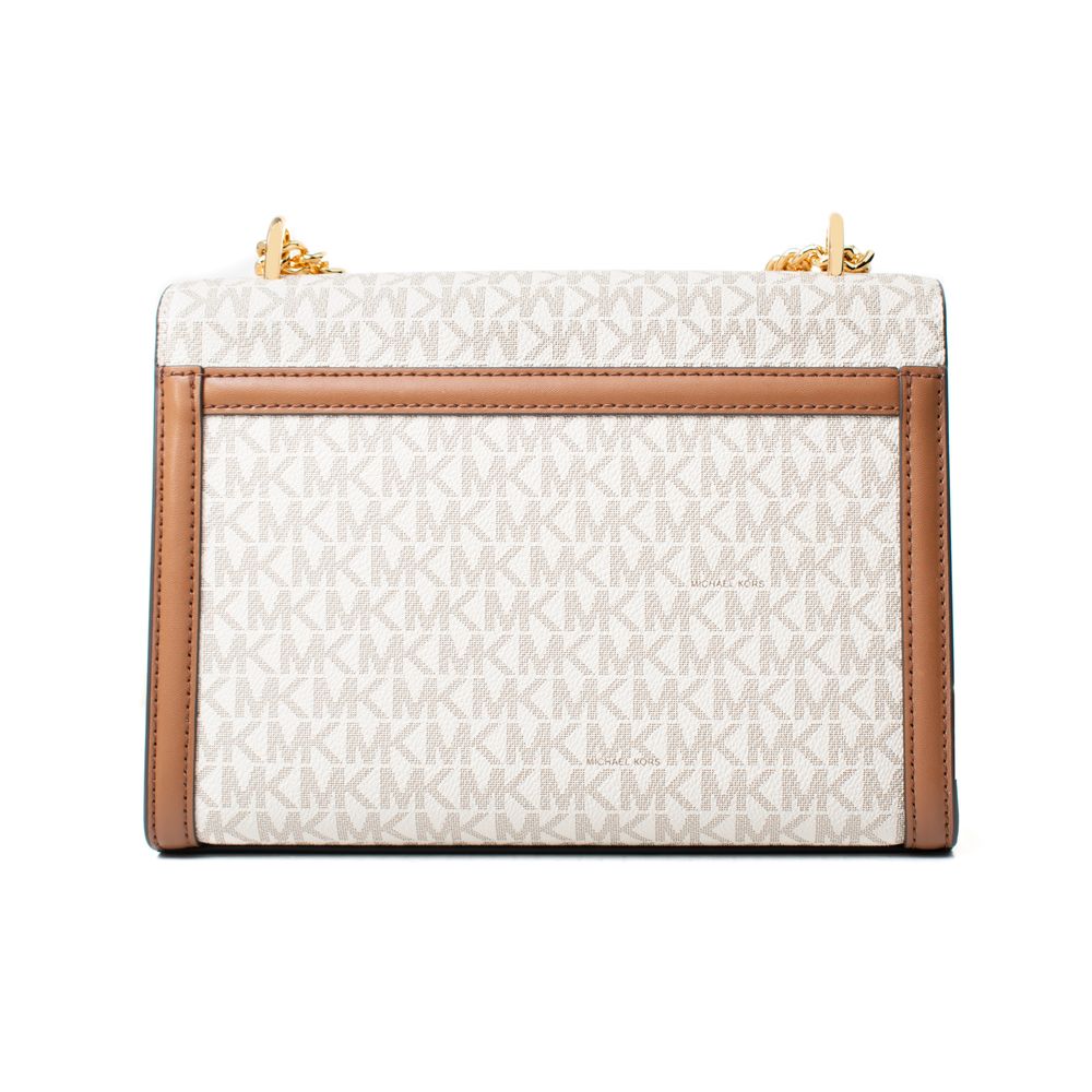 Michael Kors Beige Canvas Shoulder Bag