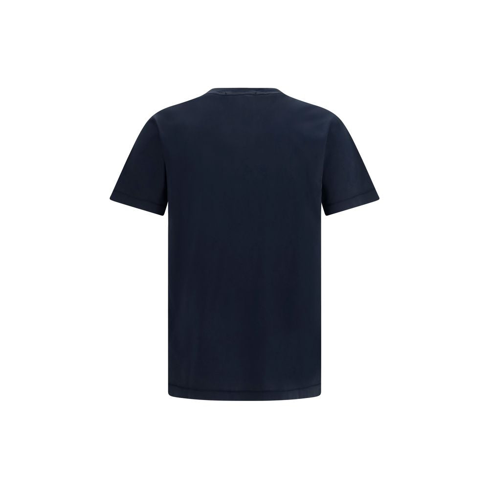 Stone Island Blue Cotton T-Shirt