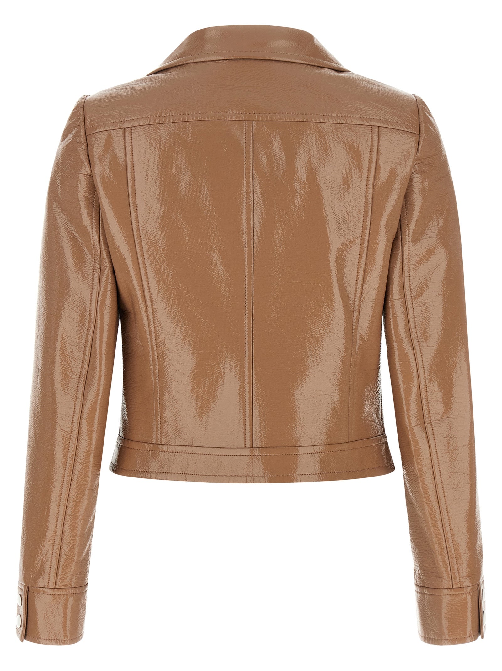 Courrèges Brown Cotton Full-Length Jacket