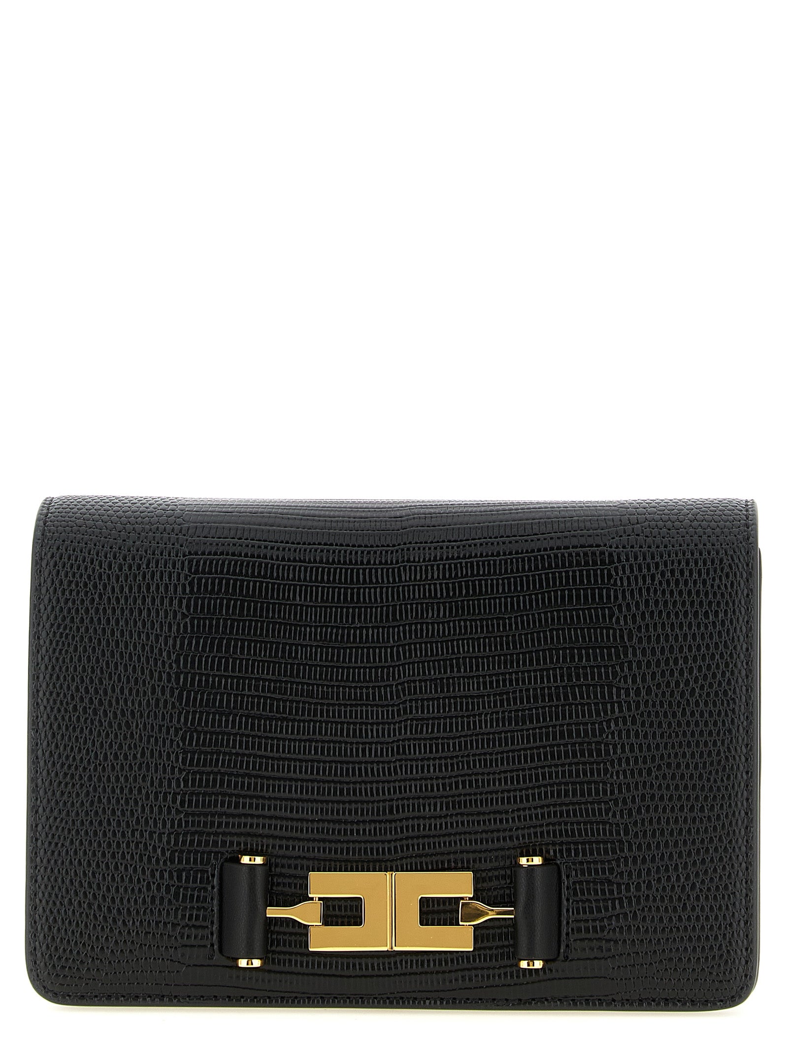 Elisabetta Franchi Black Clutch Bag