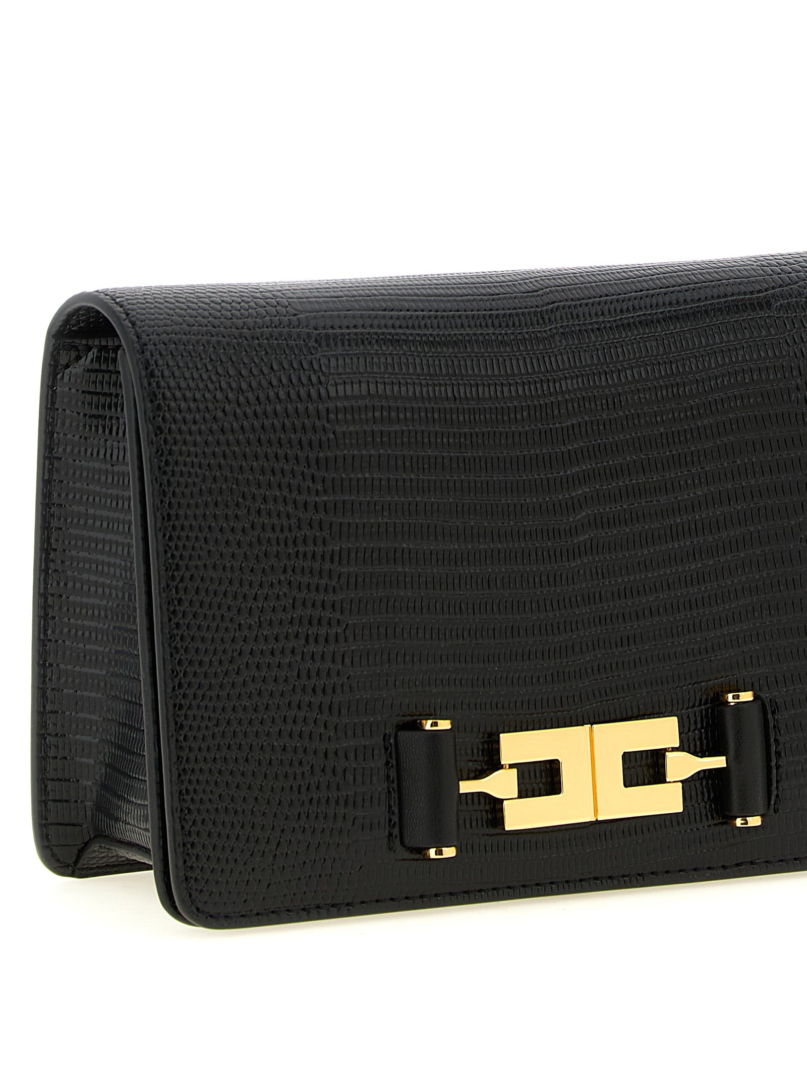 Elisabetta Franchi Black Clutch Bag