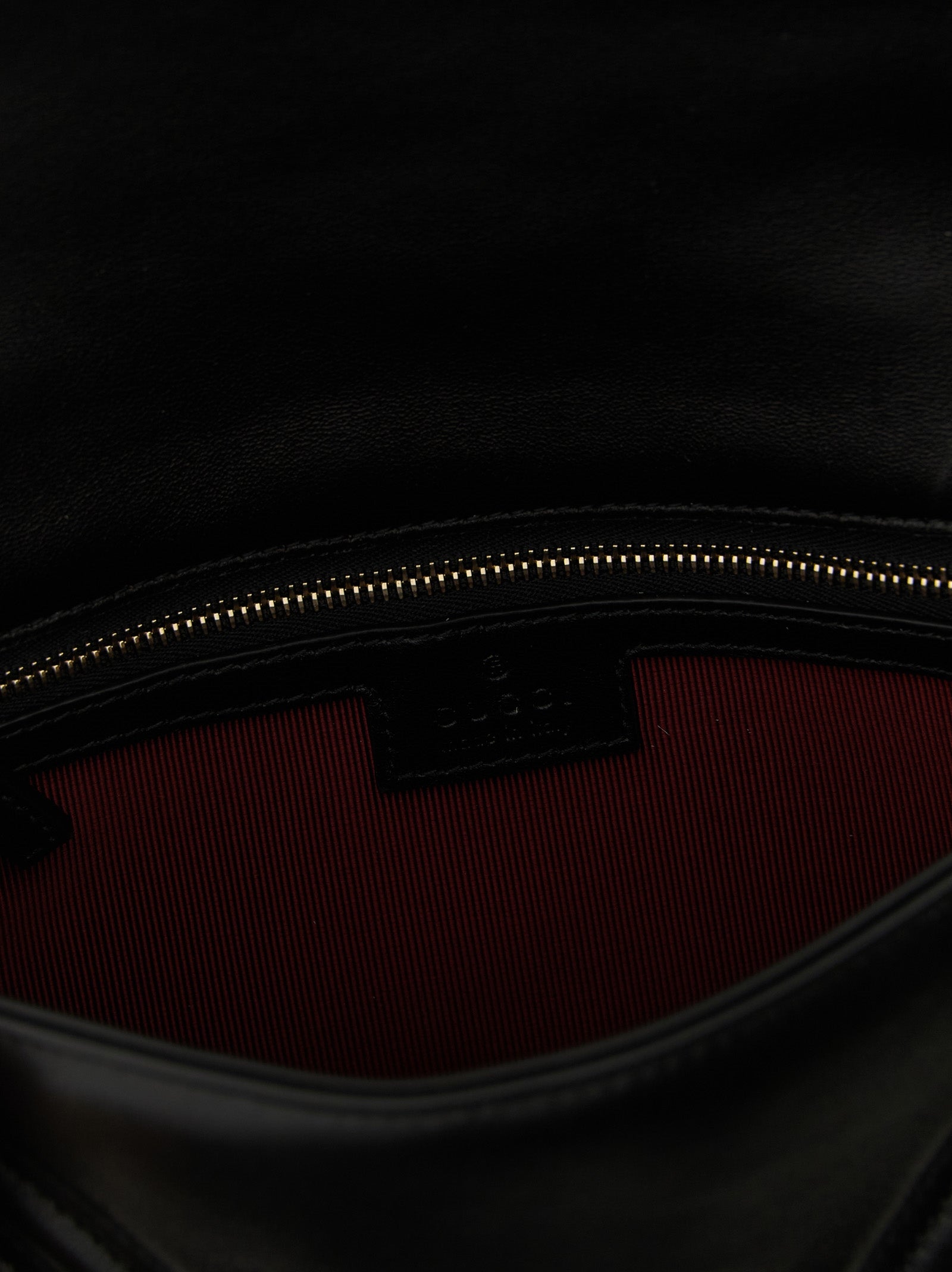Gucci Black Lamb Leather Shoulder Bag